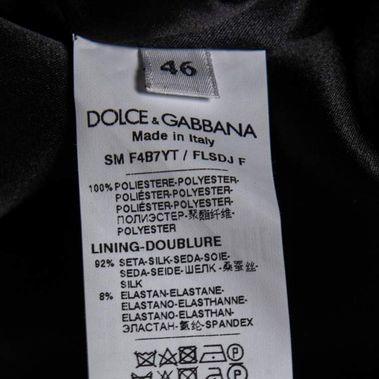 Pre Owned Dolce & Gabbana Silver Pleated Sequin Mini Skirt L