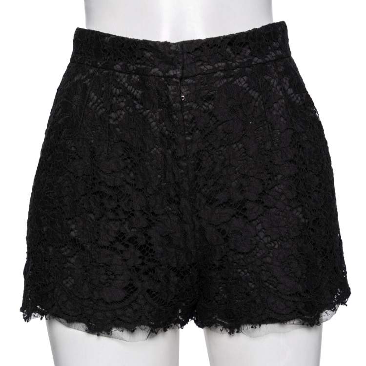Dolce & Gabbana Black Lace Shorts S Dolce & Gabbana | TLC
