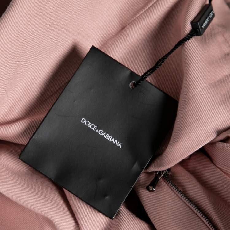 مملوكة مسبقًا Dolce & Gabbana Pink Cotton Straight Pants M
