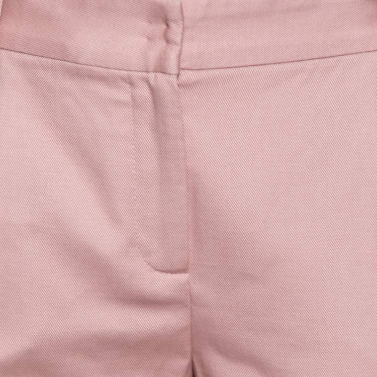 مملوكة مسبقًا Dolce & Gabbana Pink Cotton Straight Pants M