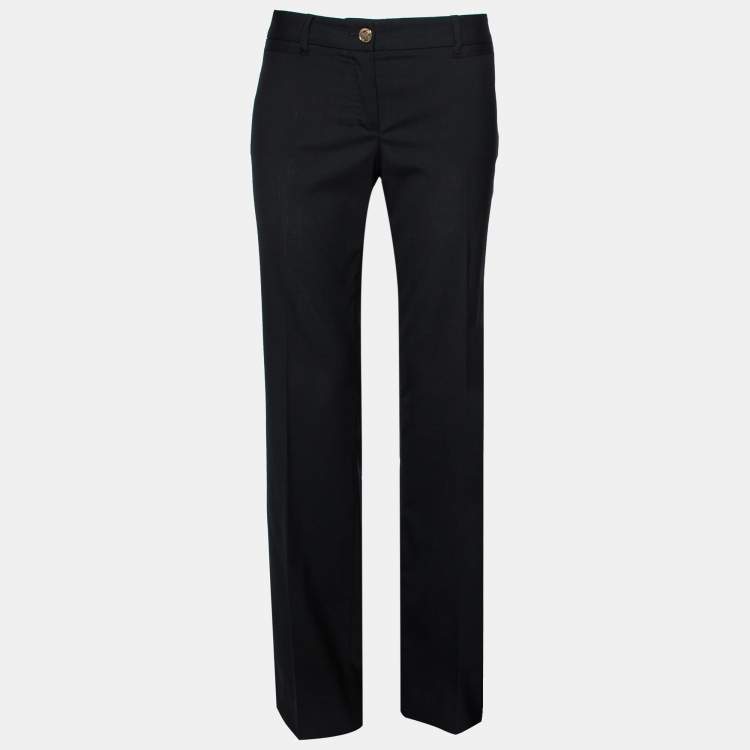 Slacks and Chinos Skinny trousers Womens Clothing Trousers Dolce & Gabbana Wool Trouser in Black 