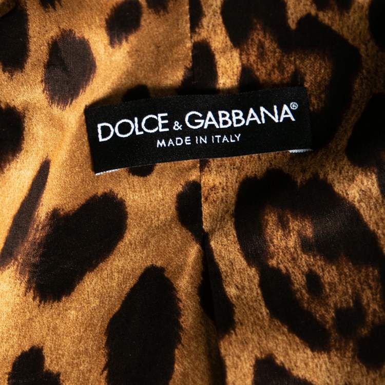 Pre Owned Dolce & Gabbana Black Wool Single Breasted Blazer M