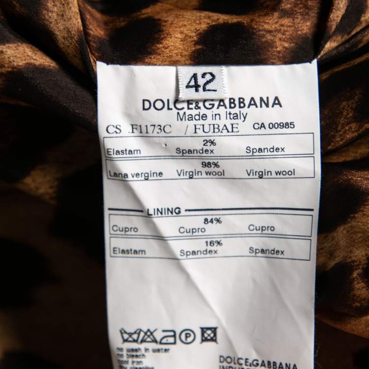 Pre Owned Dolce & Gabbana Black Wool Single Breasted Blazer M
