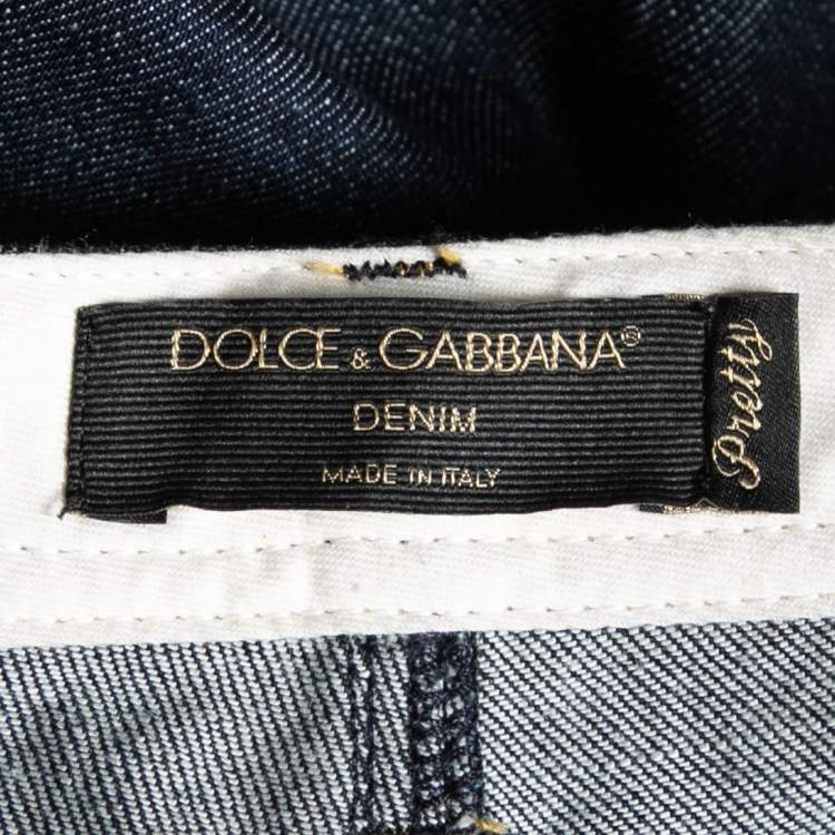 Pre Owned Dolce & Gabbana Blue Denim Jeans S