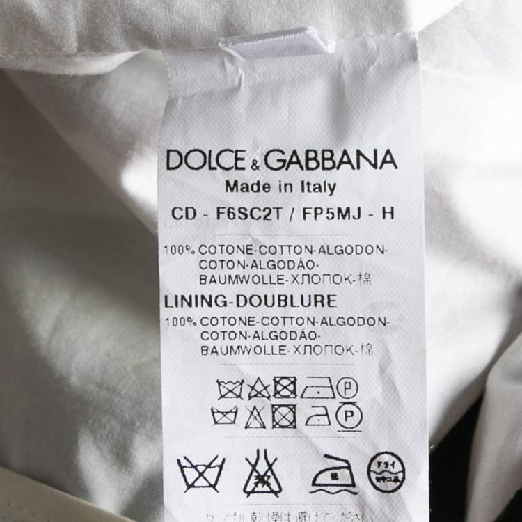 Pre Owned Dolce & Gabbana White and Red Rose Printed Pleated Sleeveless Dress S