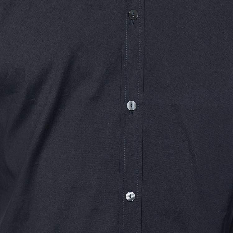 Pre Owned Dolce & Gabbana Black Cotton Long Sleeve Shirt S