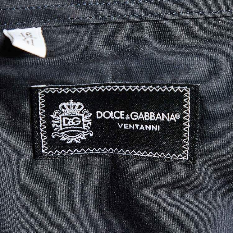 Pre Owned Dolce & Gabbana Black Cotton Long Sleeve Shirt S