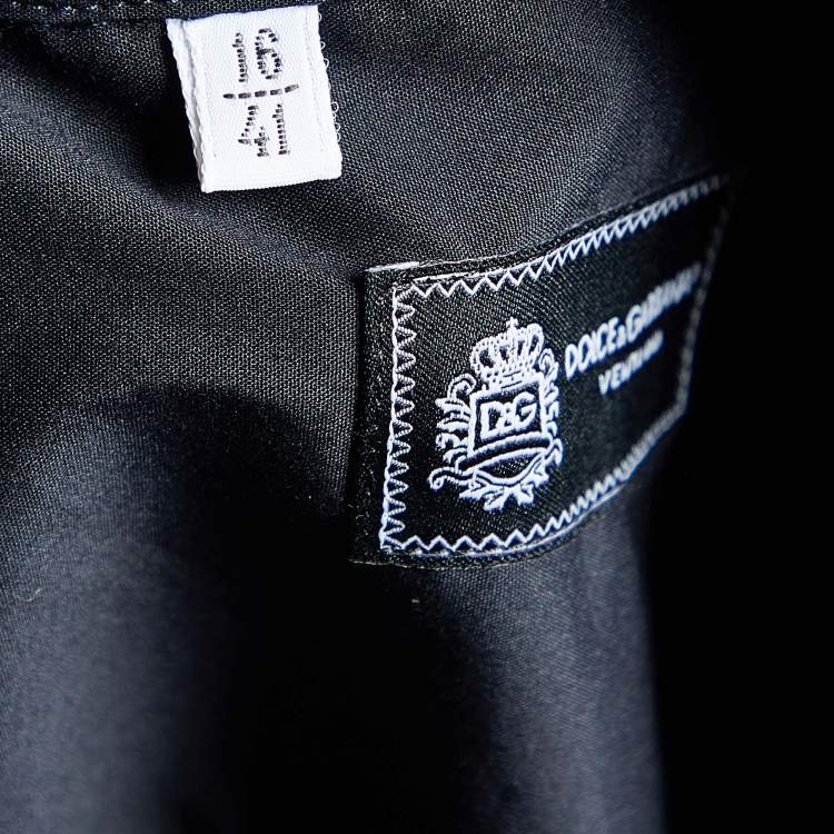 Pre Owned Dolce & Gabbana Black Cotton Long Sleeve Shirt S
