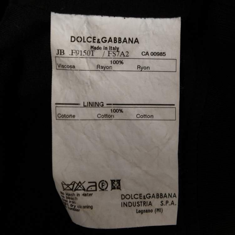 مملوكة مسبقًا Dolce & Gabbana Brown Leopard Print Jersey Hoodie S