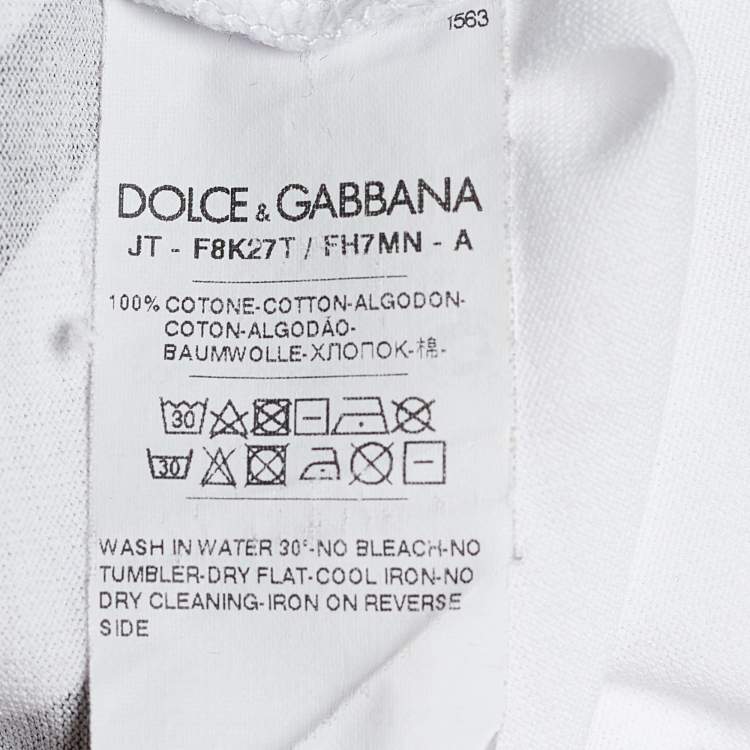Pre Owned Dolce & Gabbana White Jersey L'amore È Bellezza Print T-shirt S