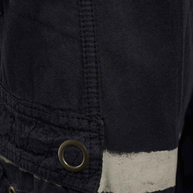 Pre Owned Dolce & Gabbana Black Cotton Cargo Pants L