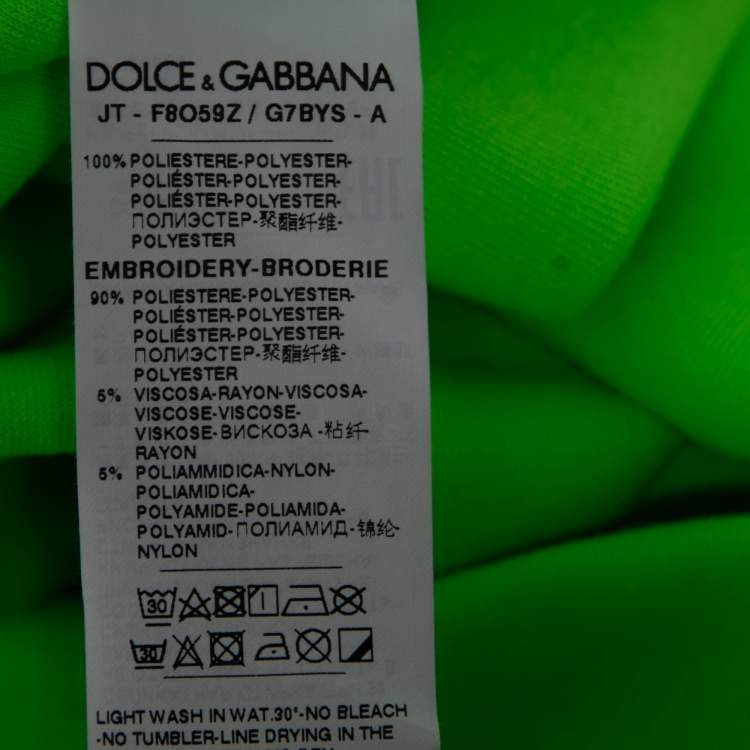 Pre Owned Dolce & Gabbana Green Knit DG Sequin Embellished Sleeveless Top M