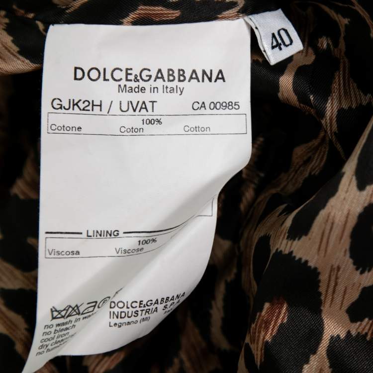 Pre Owned Dolce & Gabbana Black Velvet Vintage Velcro Front Blazer S