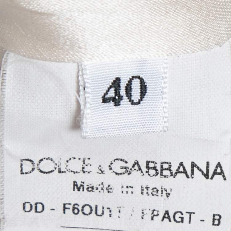 Pre Owned Dolce & Gabbana Multicolor Floral Print Silk Dress S