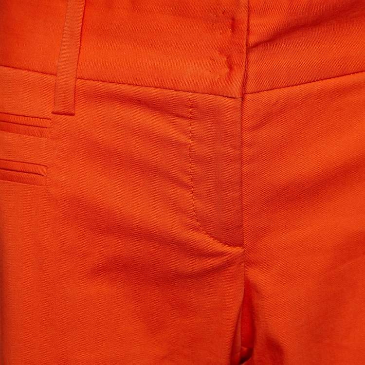 مملوكة مسبقًا Dolce & Gabbana Orange Cotton Straight Fit Jeans L Waist 36"