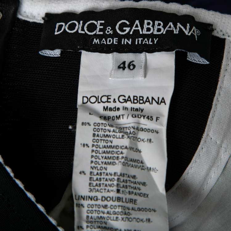 Pre Owned Dolce & Gabbana Multicolor Patchwork Print Flared Mini Dress L