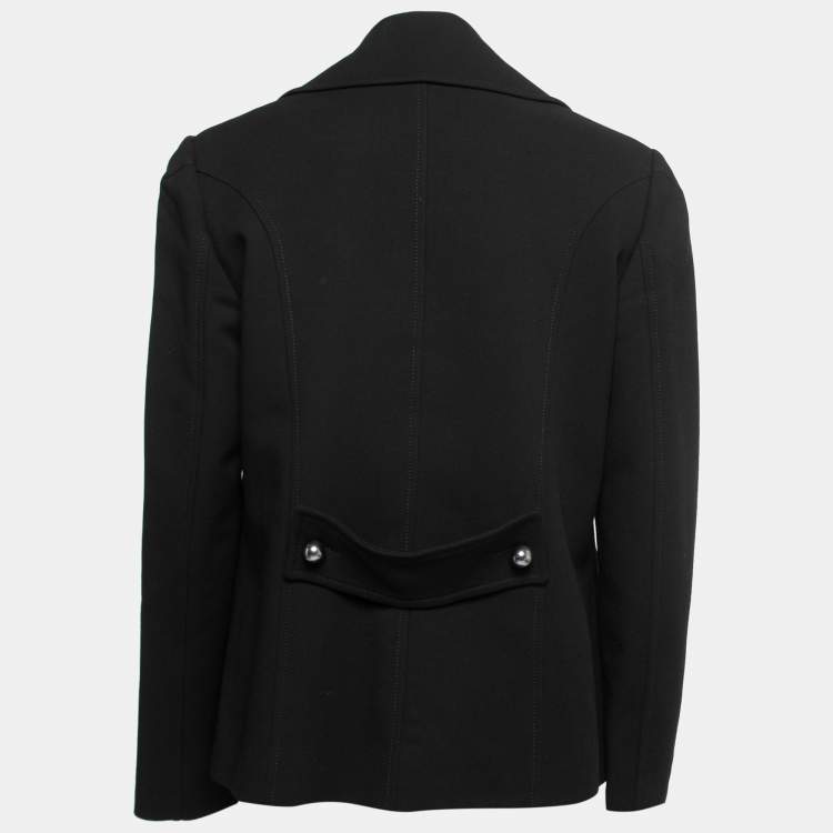 Pre Owned D&G Black Wool Double Breasted Blazer L