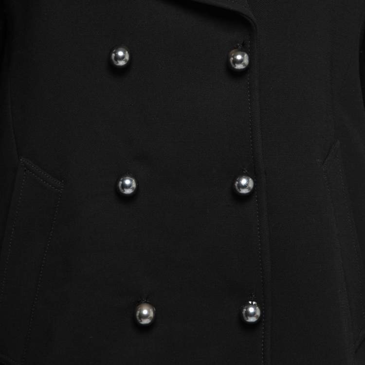 Pre Owned D&G Black Wool Double Breasted Blazer L