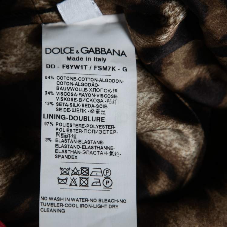 Pre Owned Dolce & Gabbana Black Floral Printed Jacquard Sleeveless Sheath Dress S