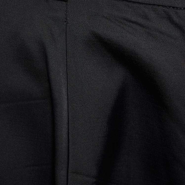 مملوكة مسبقًا Dolce & Gabbana Black Satin Tapered Trousers M