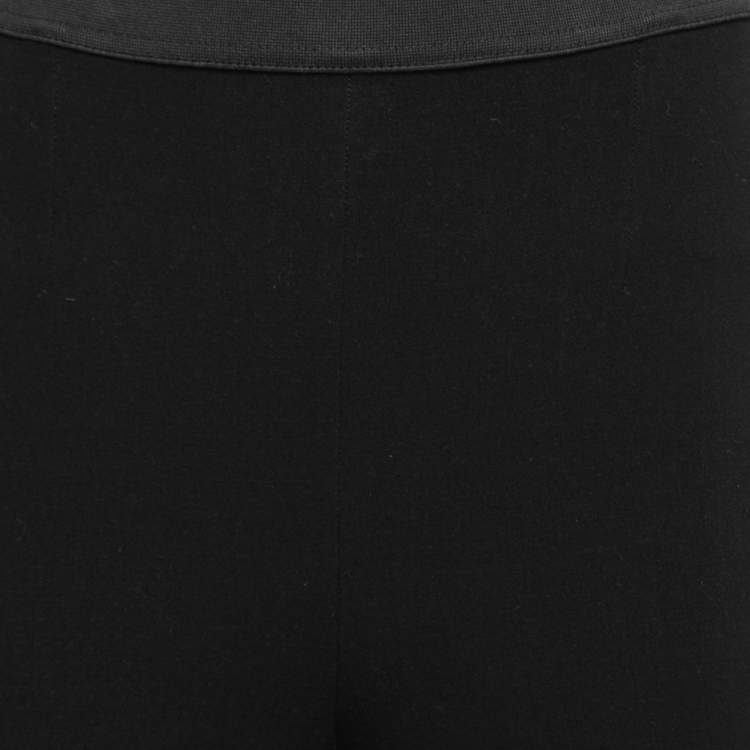 Pre Owned Dolce & Gabbana Black Knit Tapered Leggings S