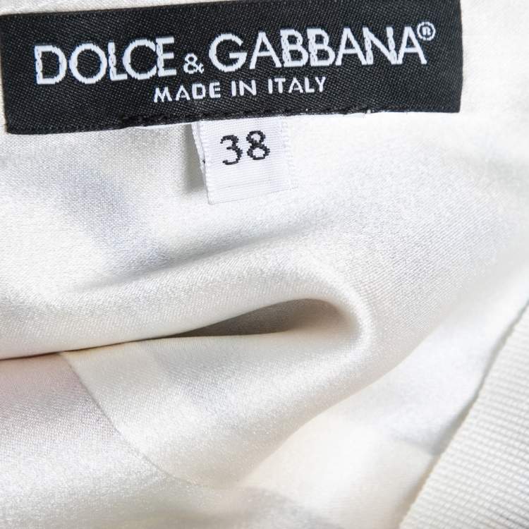 Pre Owned Dolce & Gabbana Multicolor Majolica Print Silk Midi Dress S