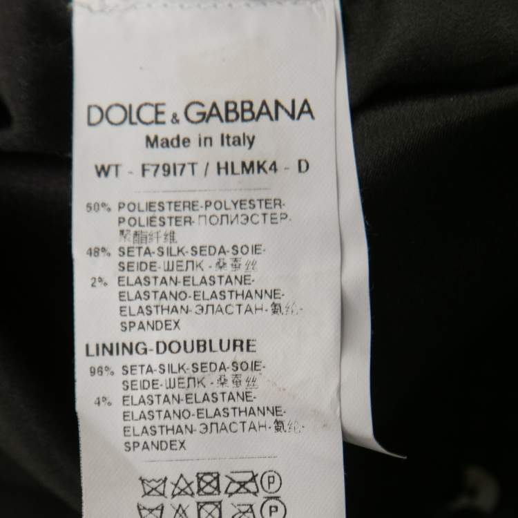 Pre Owned Dolce & Gabbana Black Sequined Satin Vest XS