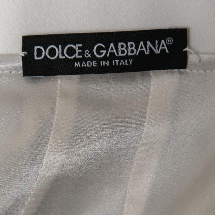 مملوكة مسبقًا Dolce & Gabbana Brown Leopard Print Silk Lace Trimmed Skirt M