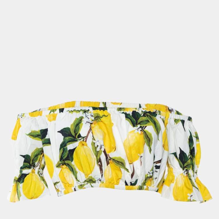 Dolce and gabbana discount lemon crop top