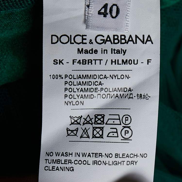 مملوكة مسبقًا Dolce & Gabbana Green Tulle Midi Skirt S