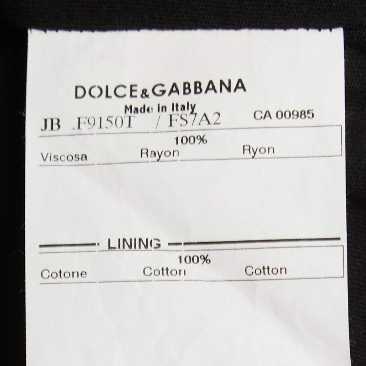 Pre Owned Dolce & Gabbana Brown Leopard Print Jersey Hoodie M