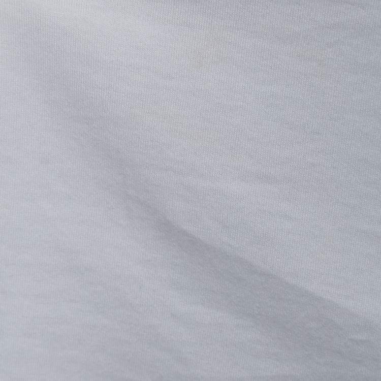 Pre Owned Dolce & Gabbana White Cotton Boycott Logo Print T-Shirt M