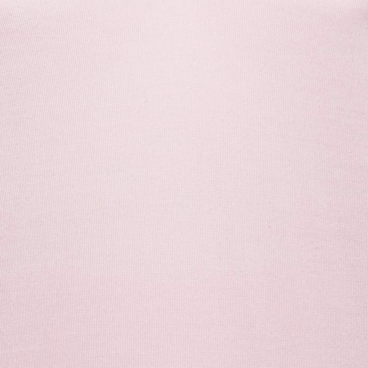 Pre Owned Dolce & Gabbana Pink Knit V-Neck Jumper L