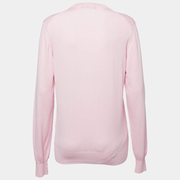 Baby pink crew hot sale neck jumper