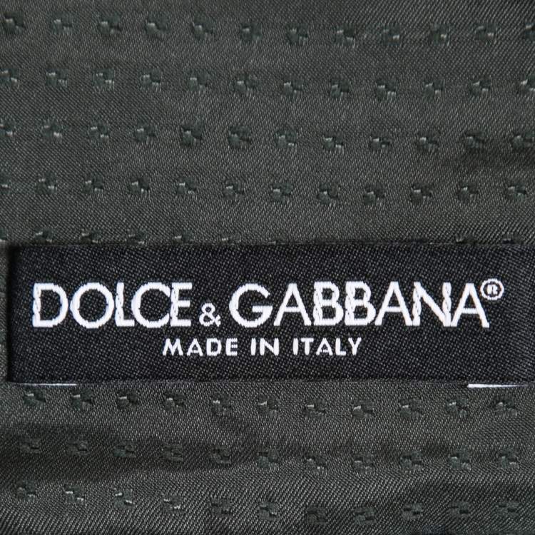 Pre Owned Dolce & Gabbanna Black Floral Printed Velvet Skirt M