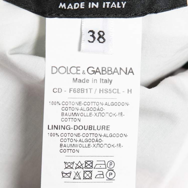 Pre Owned Dolce & Gabbana Red Floral Printed Cotton Sleeveless Mini Dress S