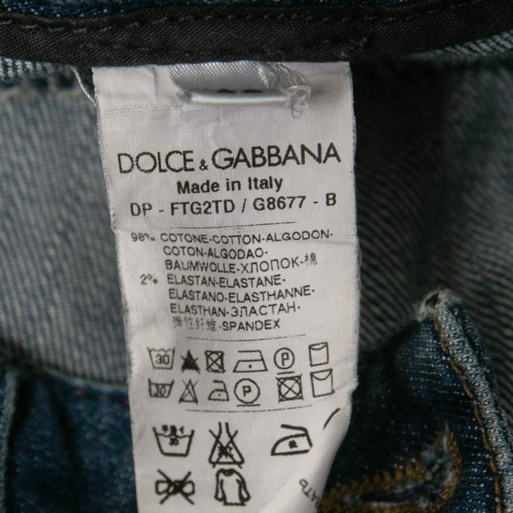 Pre Owned Dolce & Gabbana Blue Denim Jeans M Waist 32"