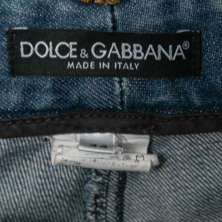 Pre Owned Dolce & Gabbana Blue Denim Jeans M Waist 32"