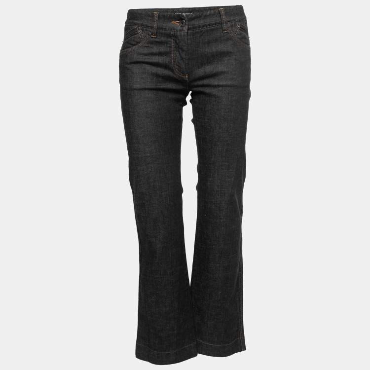 Pre Owned Dolce & Gabbana Black Denim Jeans M Waist 29"