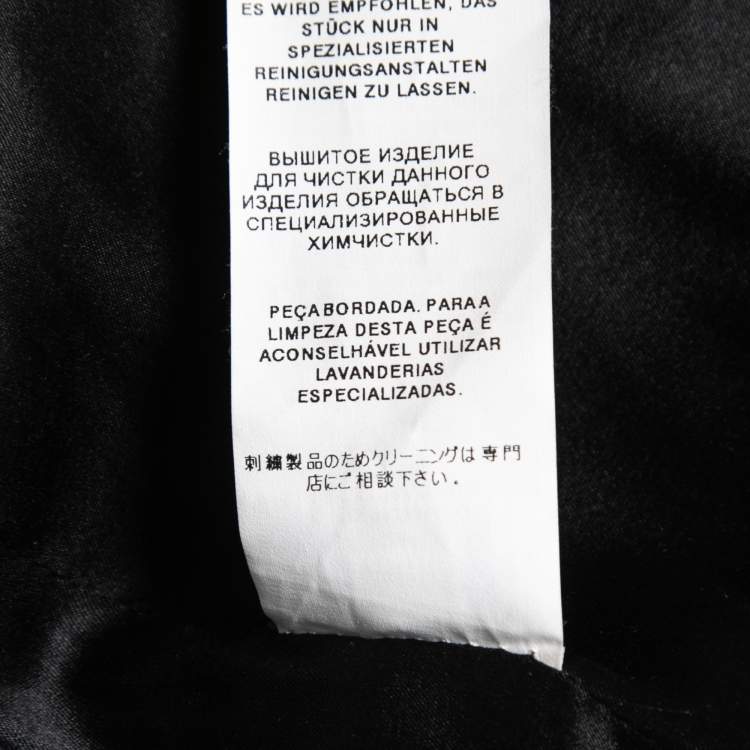 Pre Owned Dolce & Gabbana Black Floral Jacquard Bolero Jacket & Skirt Set S