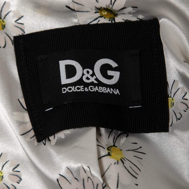 مملوكة مسبقًا Dolce & Gabbana Red Satin Single Breasted Blazer M