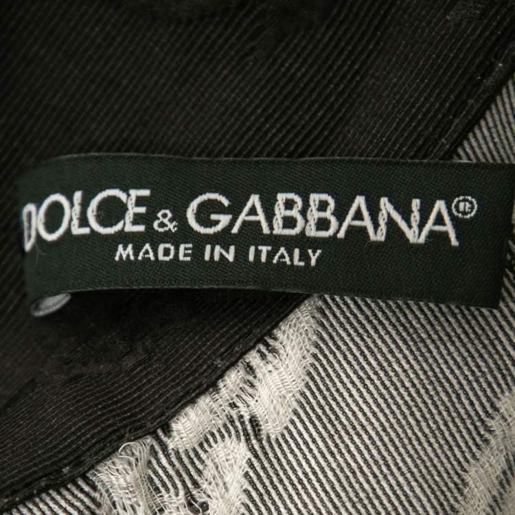 مملوكة مسبقًا Dolce & Gabbana Black Coin Printed Cotton & Silk Flared Mini Skirt M