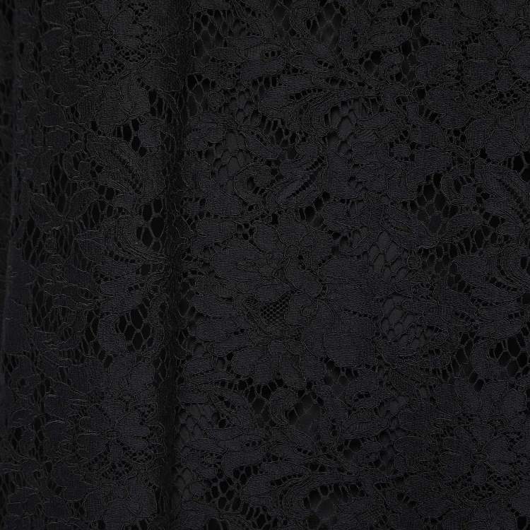 مملوكة مسبقًا Dolce & Gabbana Black Lace Oversized Sleeveless Top XL