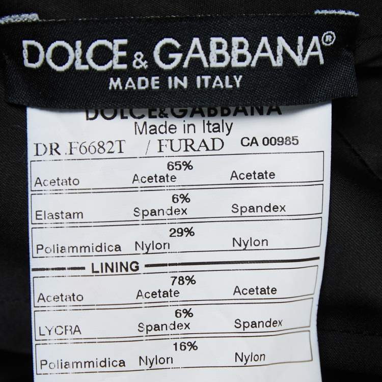 مملوكة مسبقًا Dolce & Gabbana Black Stretch Satin Sleeveless Short Dress M