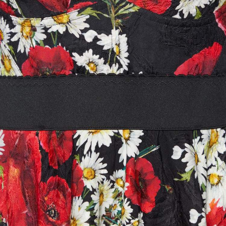 مملوكة مسبقًا Dolce & Gabbana Multicolor Daisy Printed Sleeveless Midi Dress M
