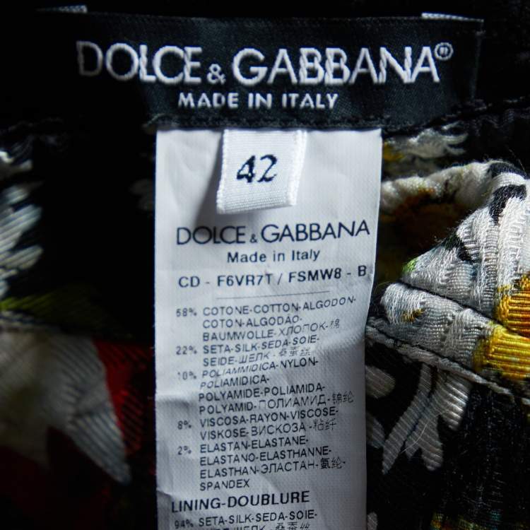 مملوكة مسبقًا Dolce & Gabbana Multicolor Daisy Printed Sleeveless Midi Dress M