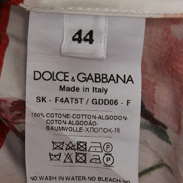 Pre Owned Dolce & Gabbana Multicolor Mambo Print Cotton Flared Skirt M