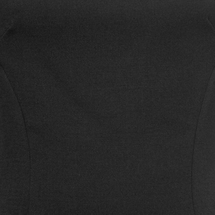 مملوكة مسبقًا Dolce & Gabbana Black Wool Midi Dress S