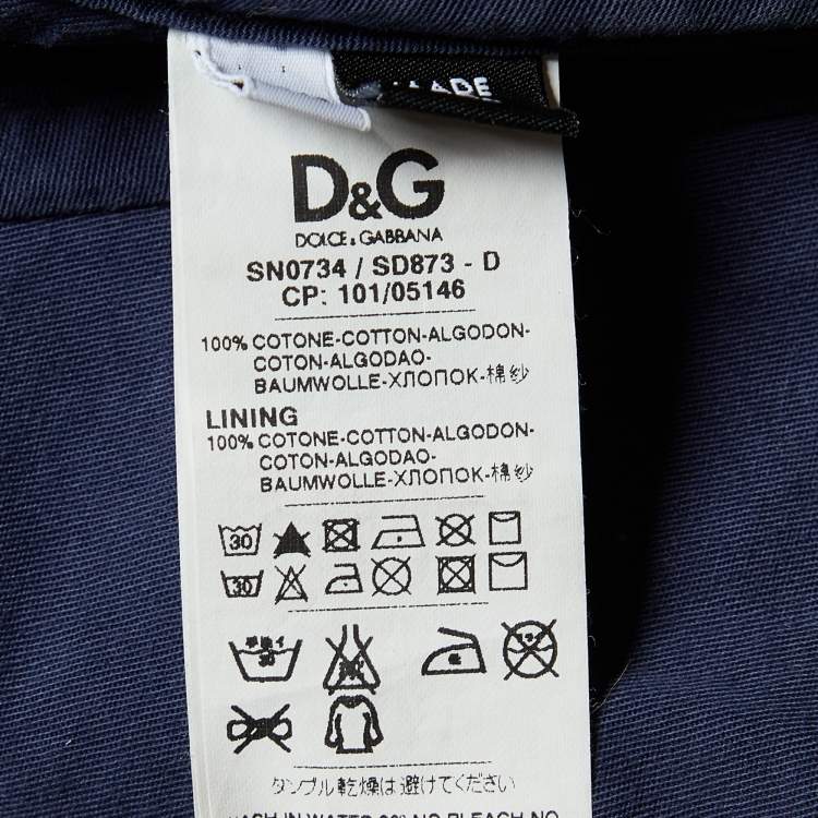 مملوكة مسبقًا Dolce & Gabbana Light Blue Denim Strapless Corset Top M