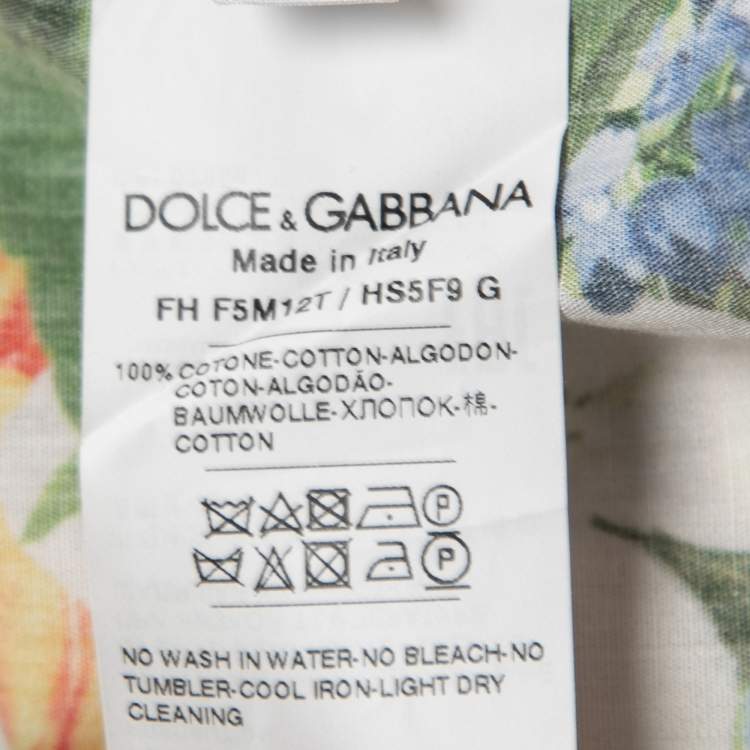 Pre Owned Dolce & Gabbana Multicolor Cotton Sleeveless Blouse S